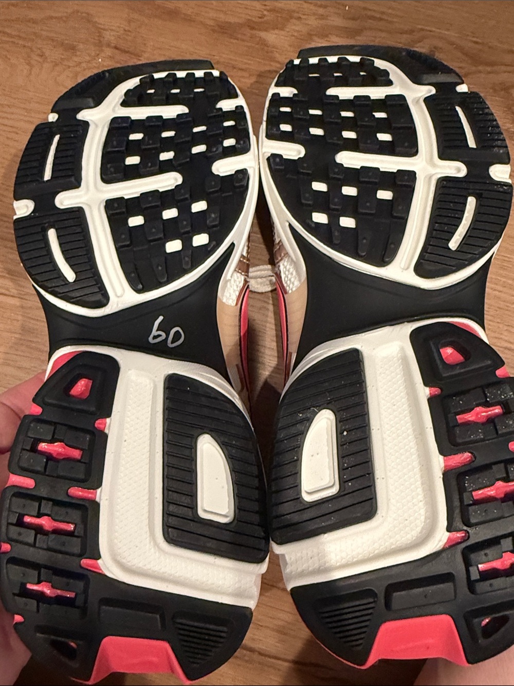 Nike Women's White, Metallic Rose Gold & Pink Athletic Sneakers - Picture 4 of 5
